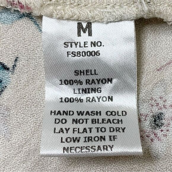 Final Touch Size Medium Button Down Floral Midi Skirt - Picture 11 of 12